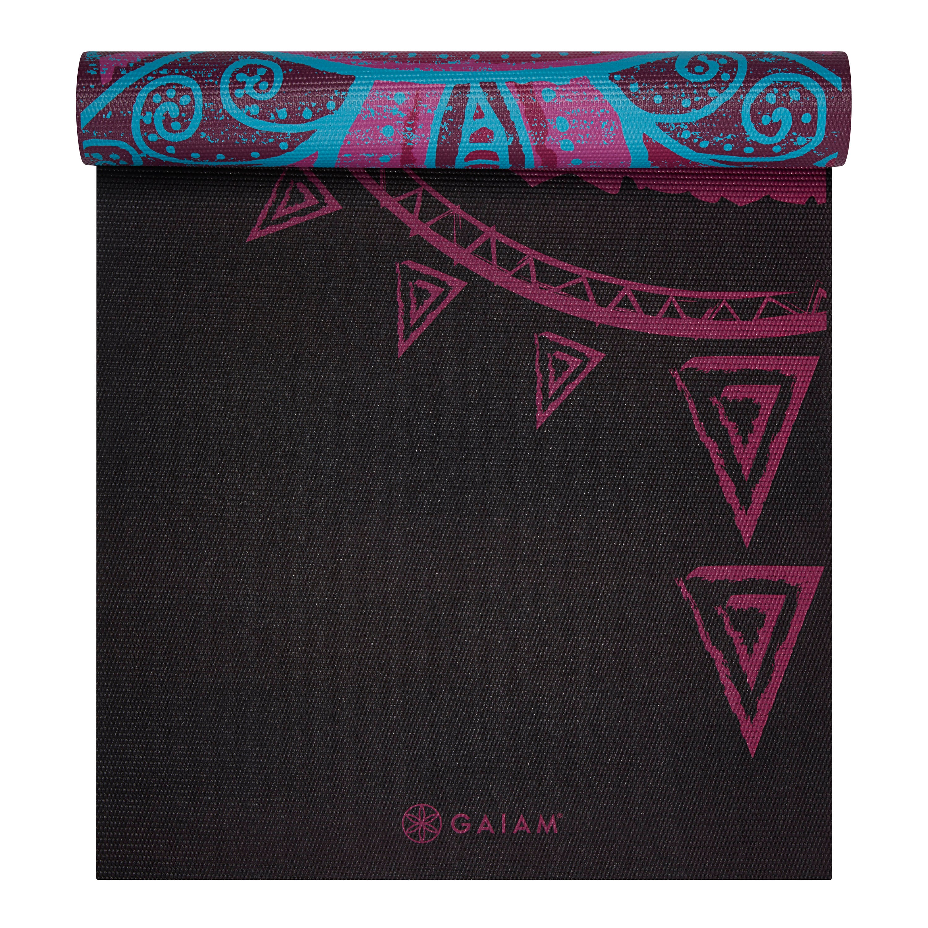 Reversible Be Free Yoga Mat (6mm) half rolled