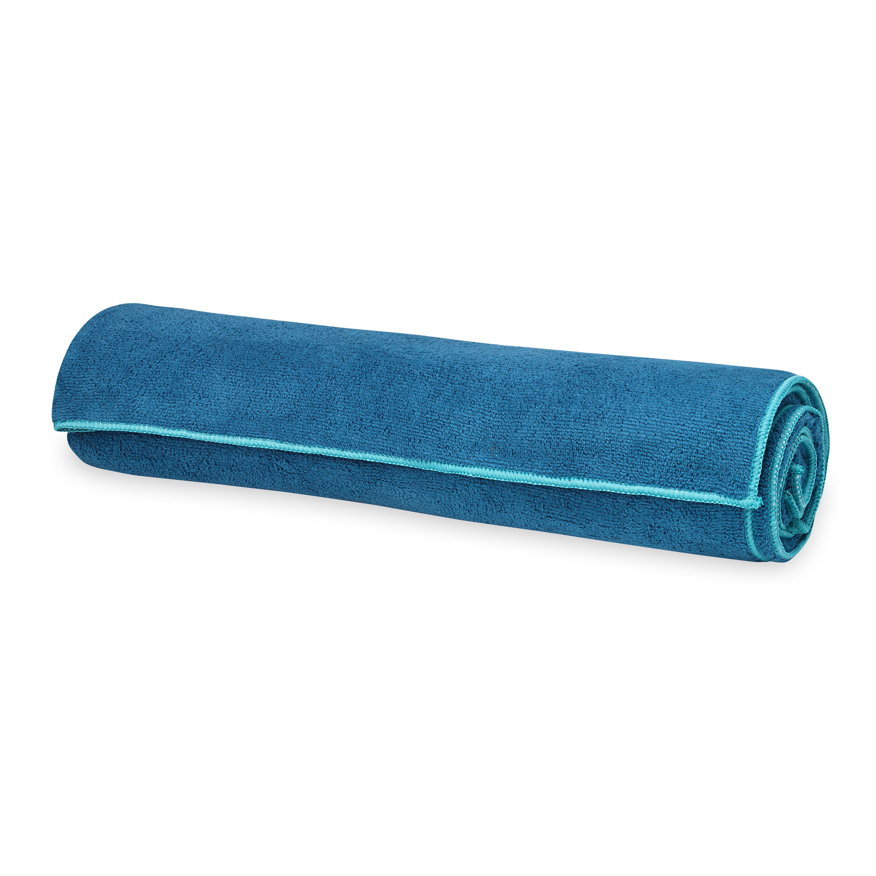 Stay-Put Yoga Towel Lake rolled